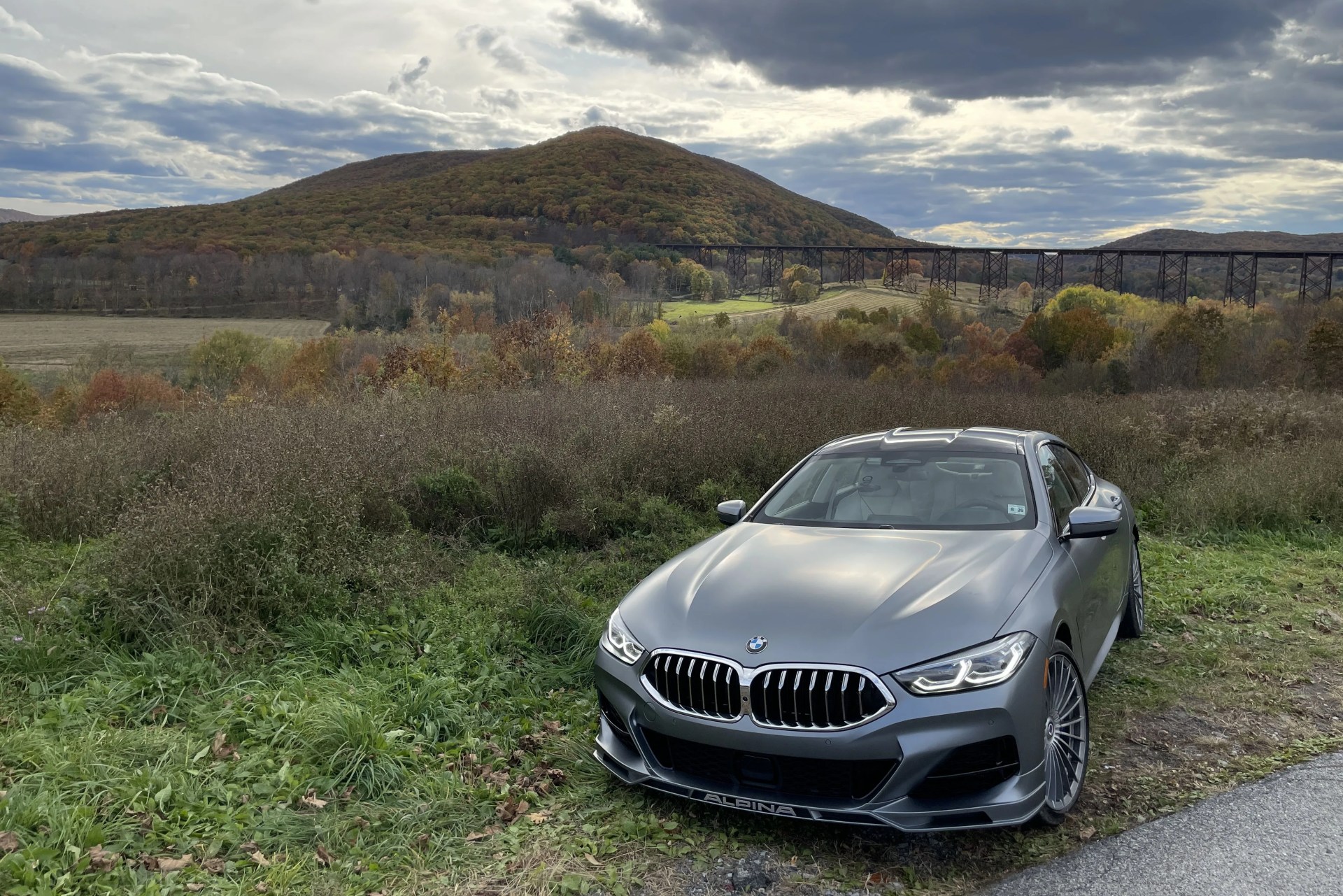 bmw alpina b8 gran coupe in matte gray