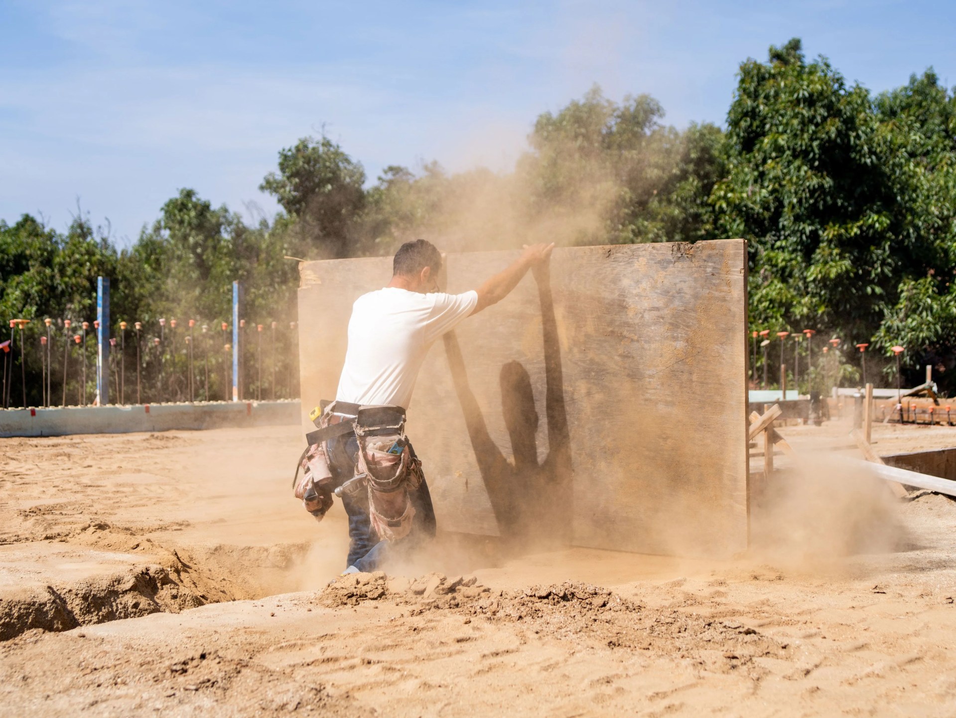 man doing construction