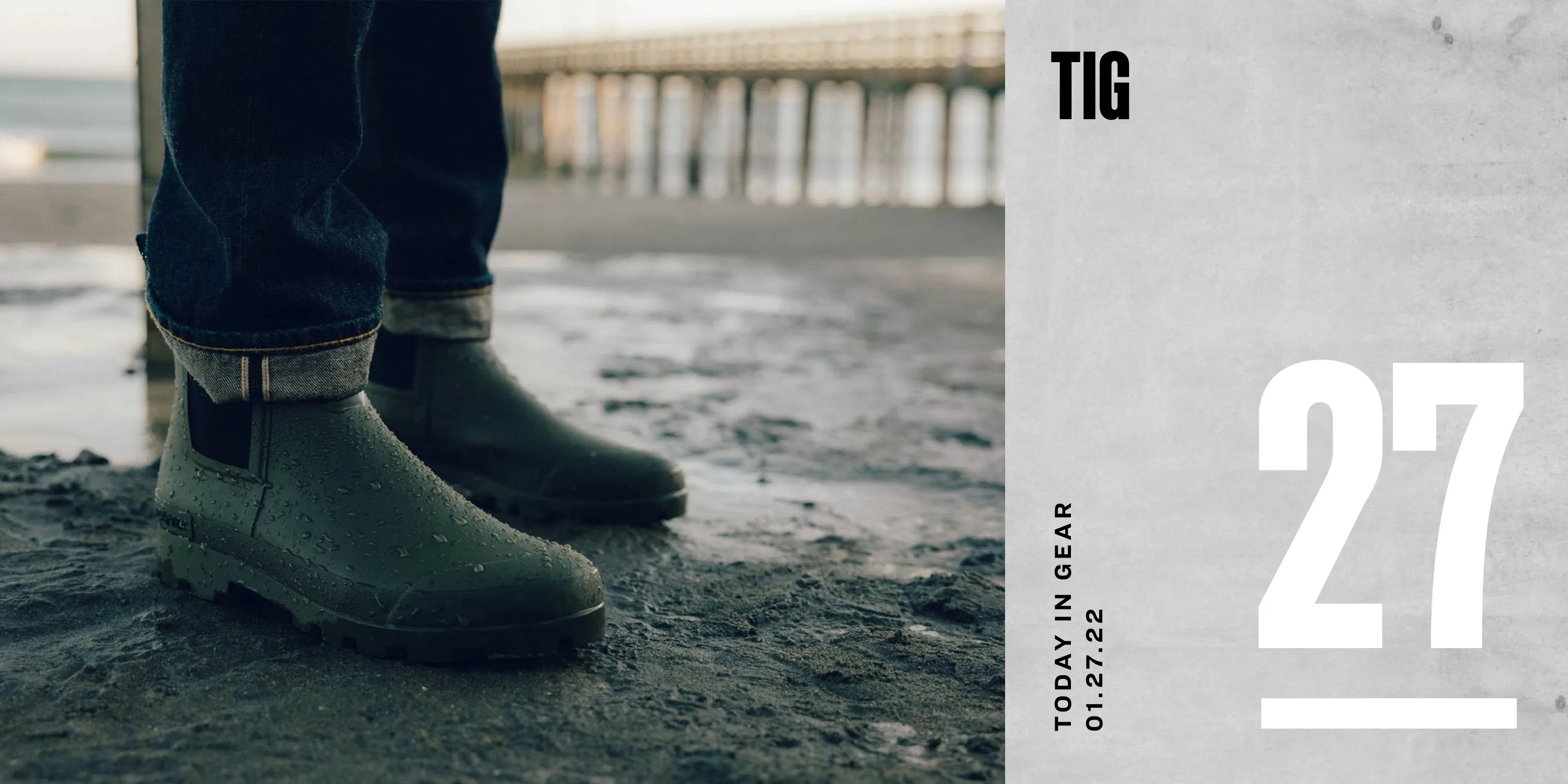 today in gear january 27th seavees boots worn on beach by pier