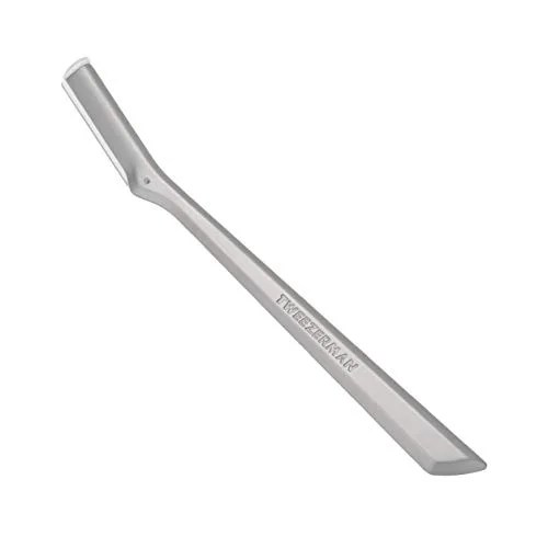 tweezerman facial razor, silver