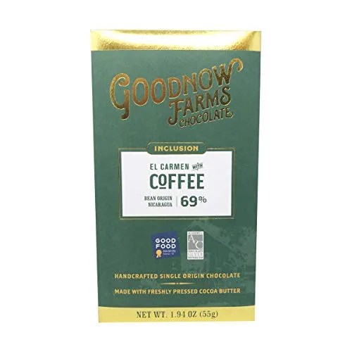 Goodnow Farms Chocolate, Bar Chocolate Coffee El Carmen, 1.94 Ounce