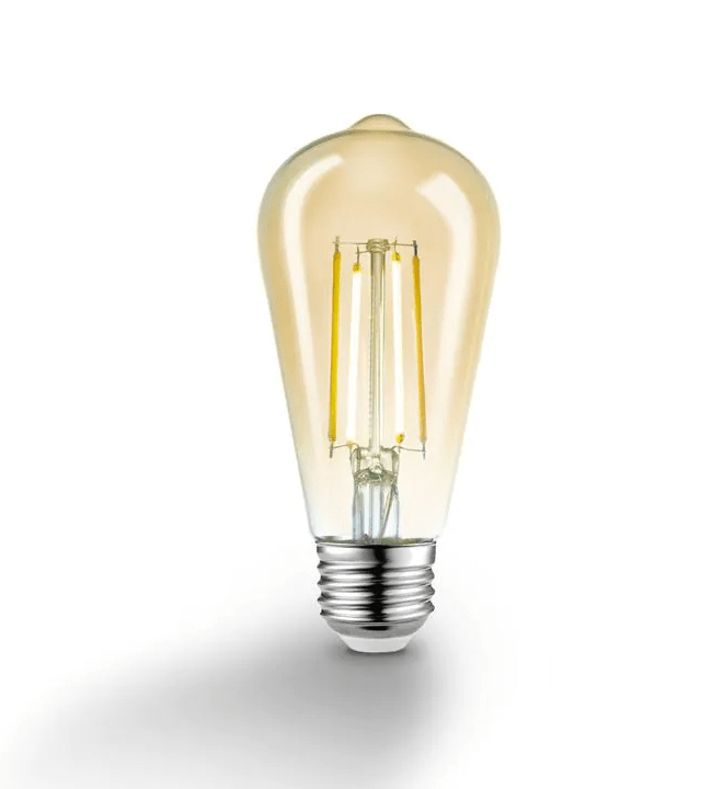 60-Watt Equivalent Wi-Fi Smart ST19 Vintage Edison Filament Tunable White Amber Glass LED Light Bulb