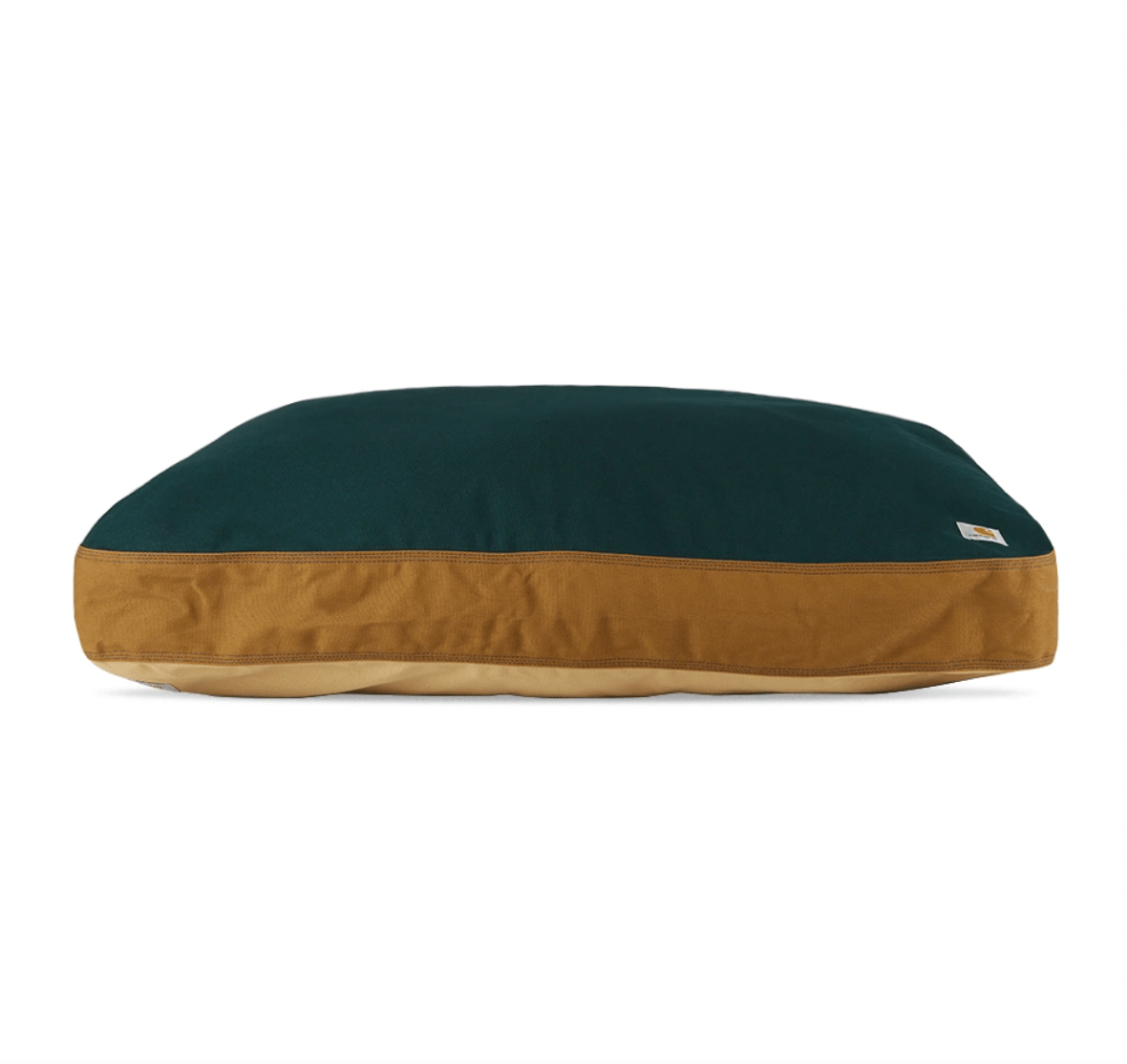navy  brown duck canvas dog bed