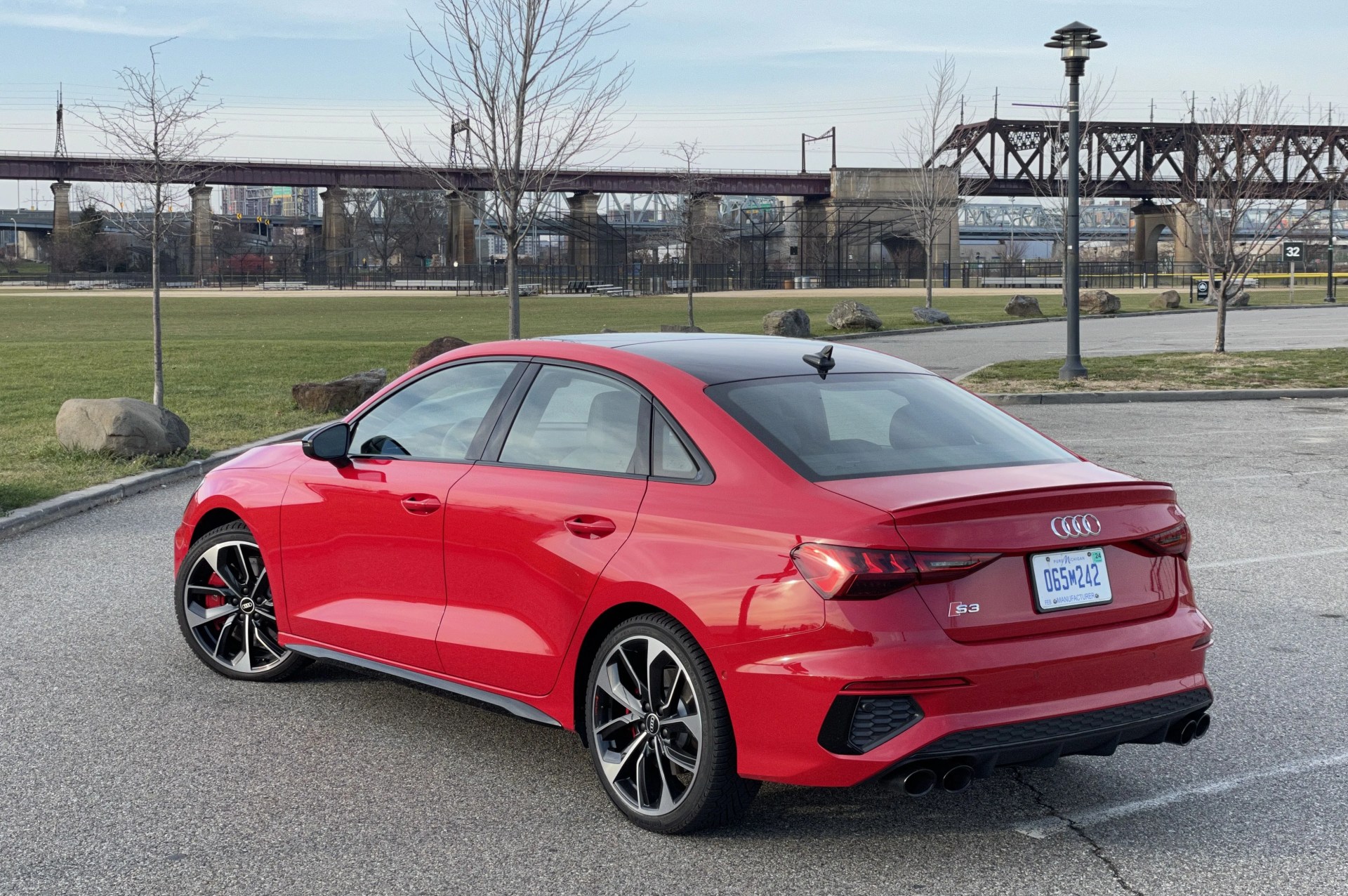 audi s3 2022 red