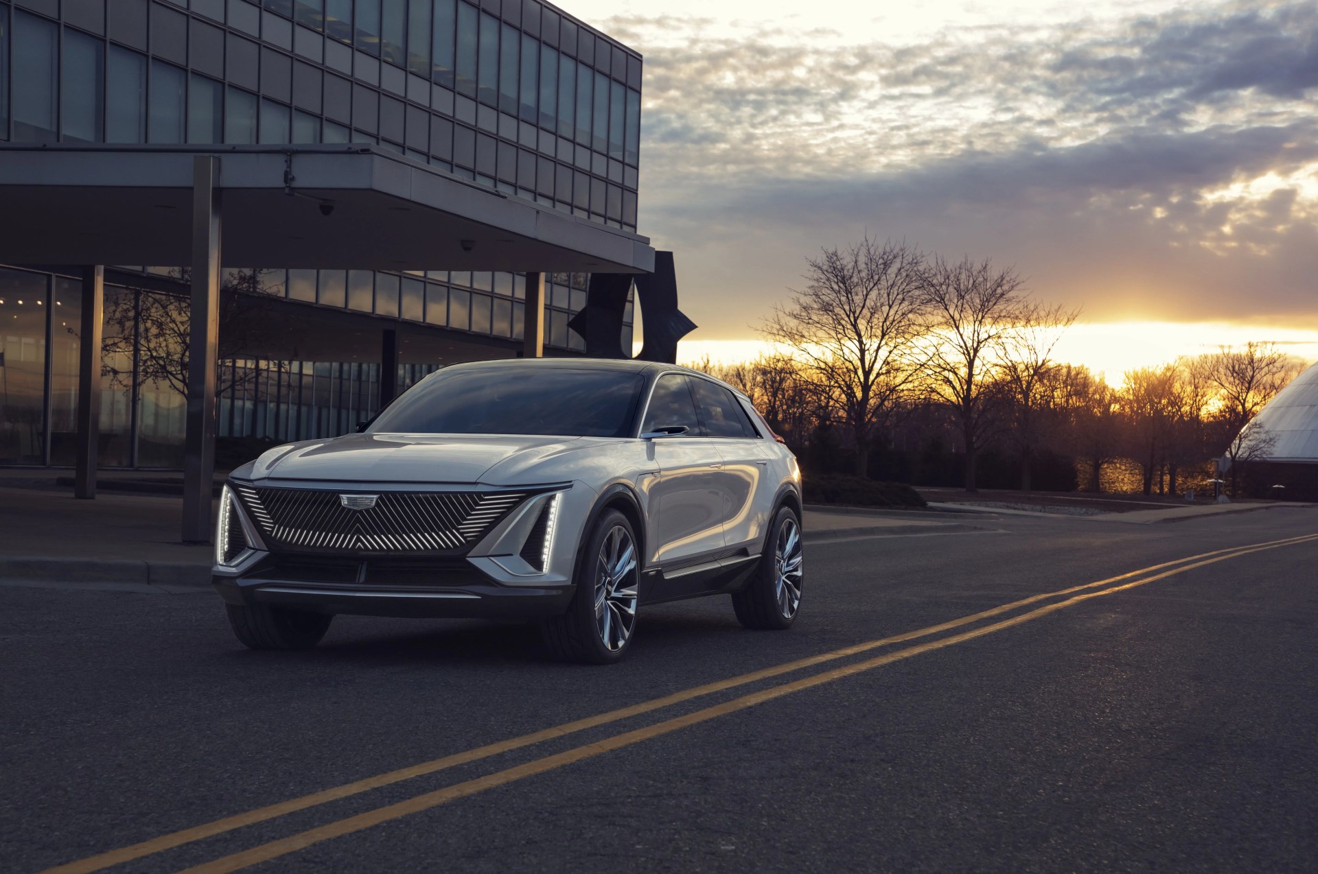 cadillac lyriq pairs next generation battery technology with a bold design statement which introduces a new face, proportion and presence for the brand&rsquo;s new generation of evs images display show car, not for sale some features shown may not be available on actual production model