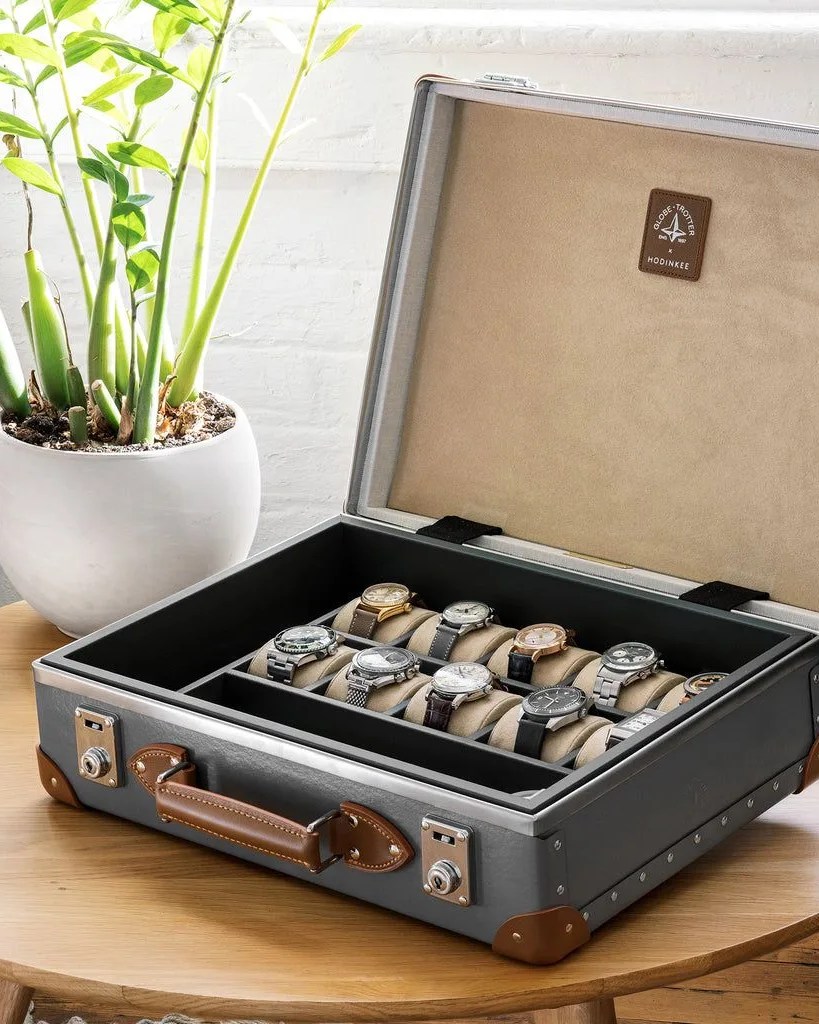 globe trotter 10 watch attaché limited edition for hodinkee