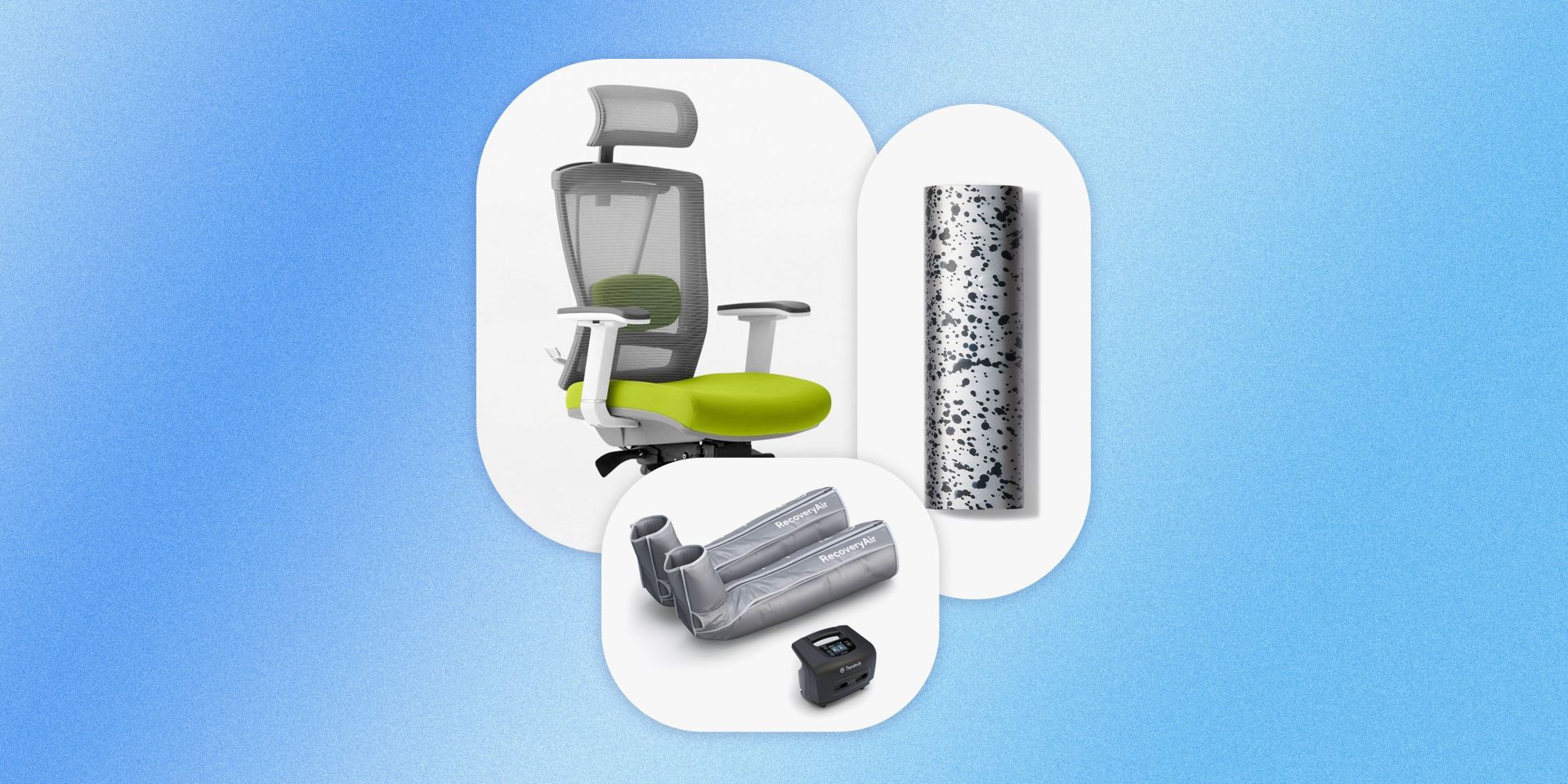 chair, therabody, and pax