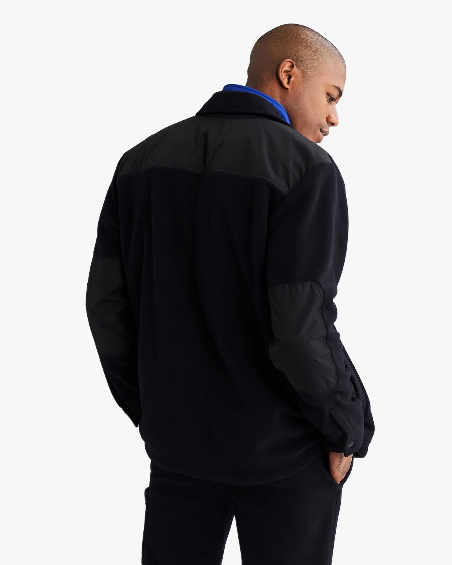 mens polartec overshirt back