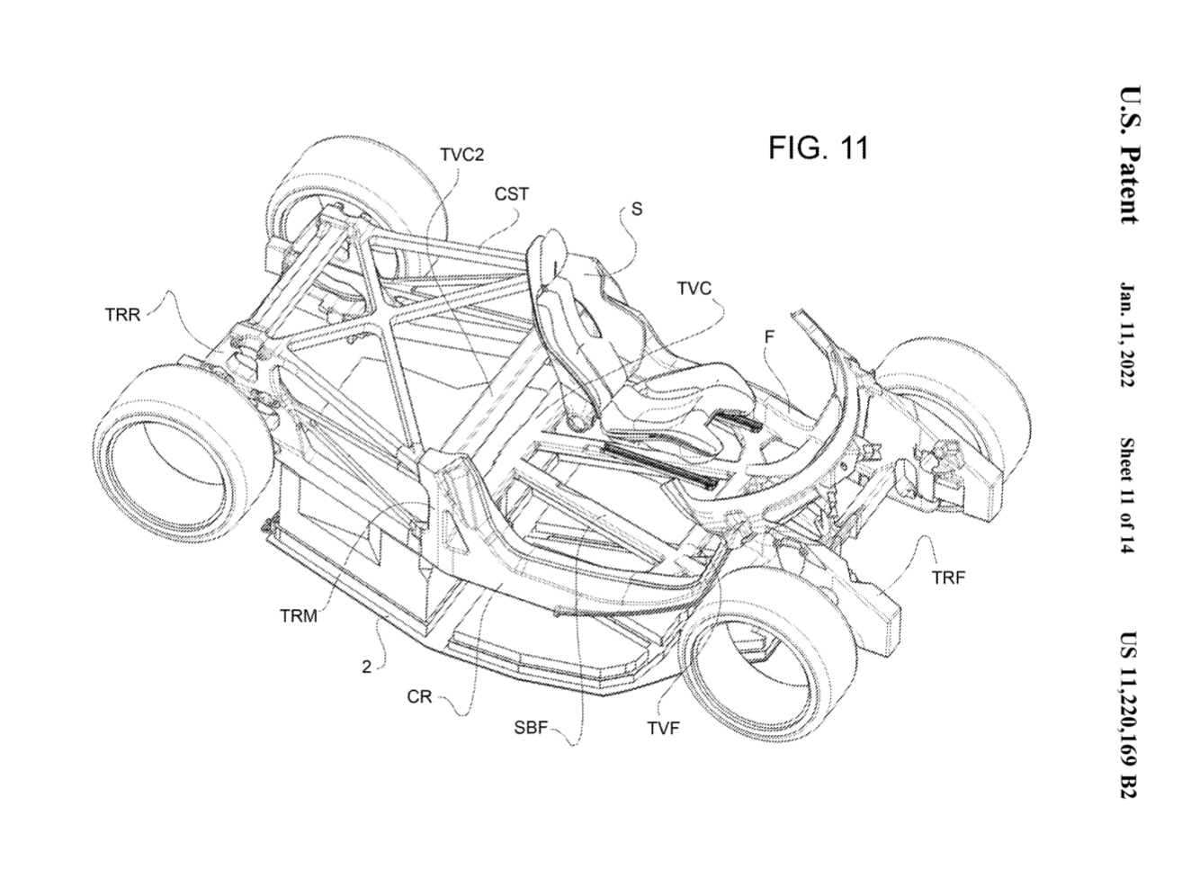ferrari patent drawing