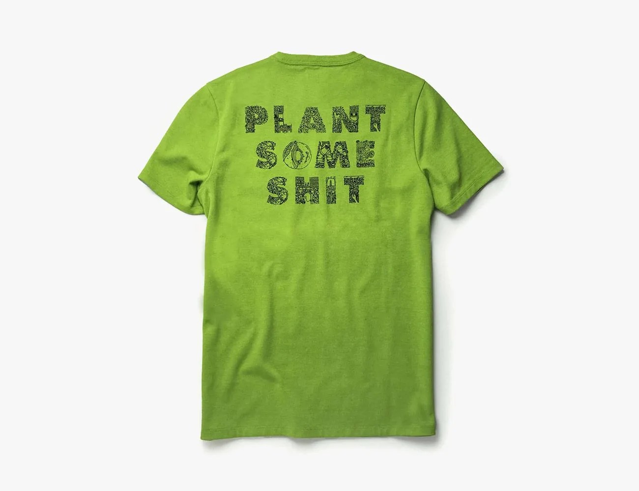 the heavy bag tee in chlorophyll