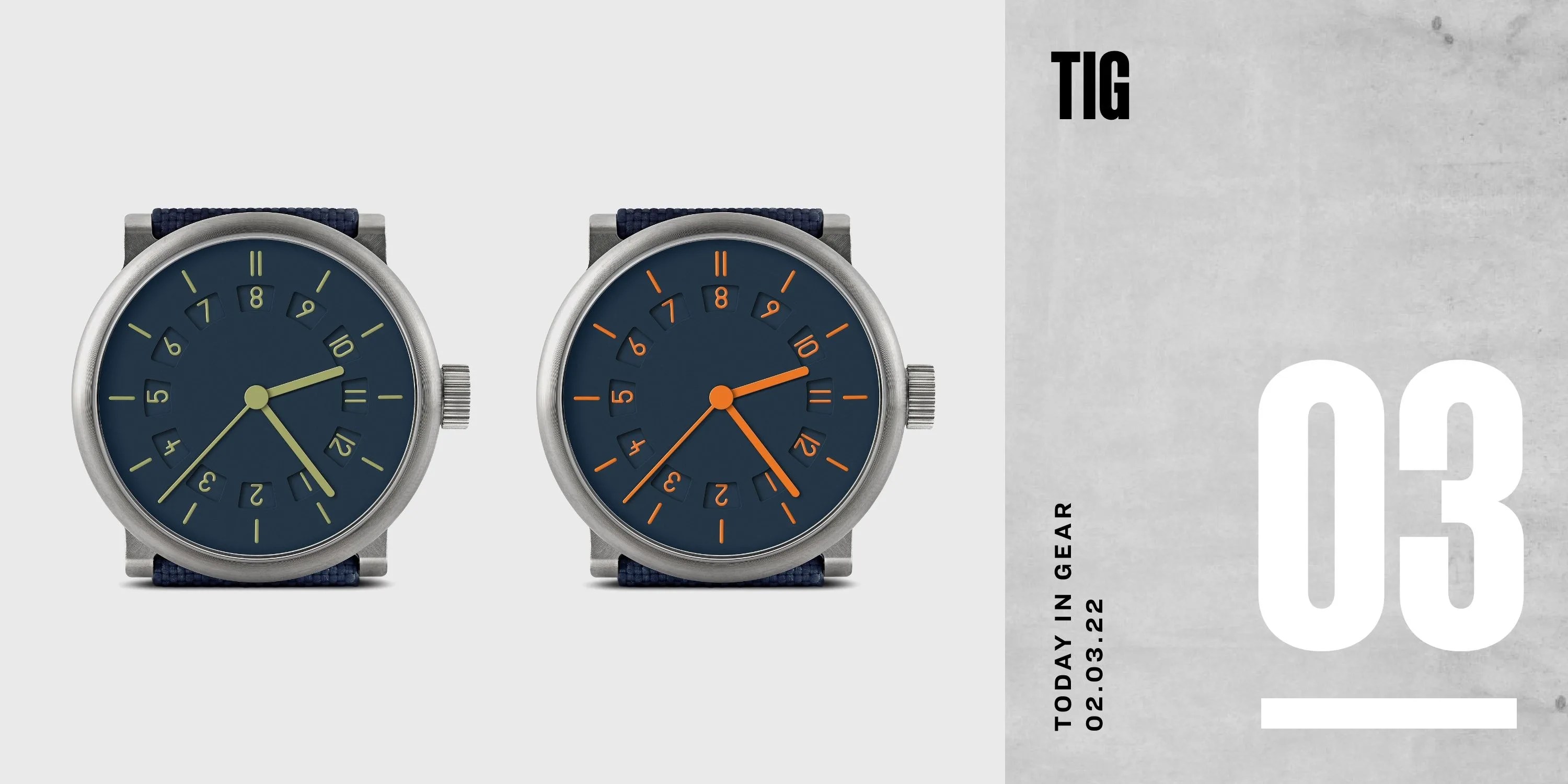 today in gear february 3 2022 ochs und junior two time zone watch