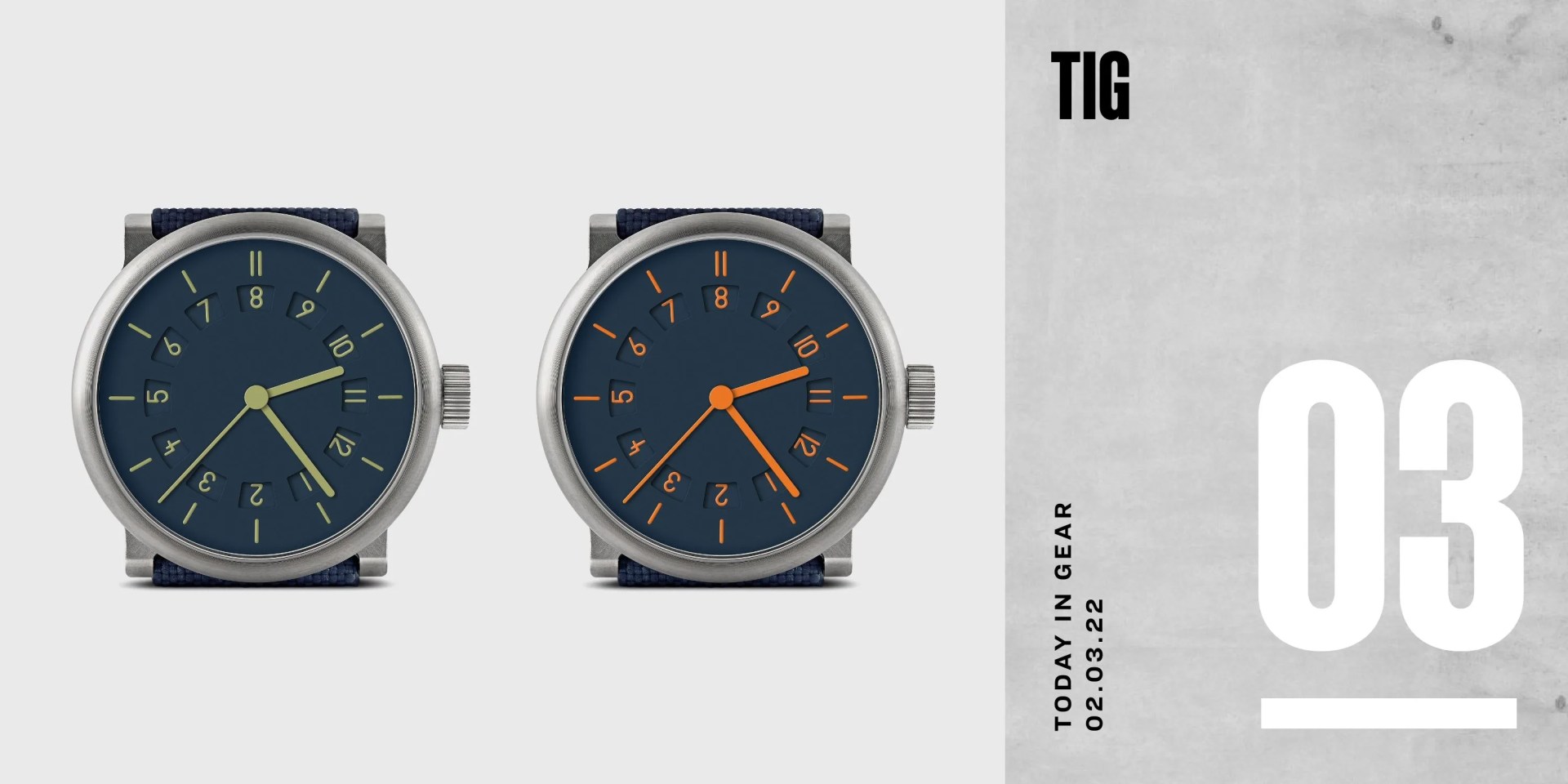 today in gear february 3 2022 ochs und junior two time zone watch