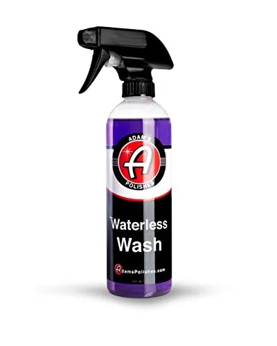 adam's waterless wash 16oz   car cleaning car wash spray for car detailing  safe ultra slick lubricating formula for car, boat, motorcycle, rv  no garden hose, wash soap, or foam cannon needed