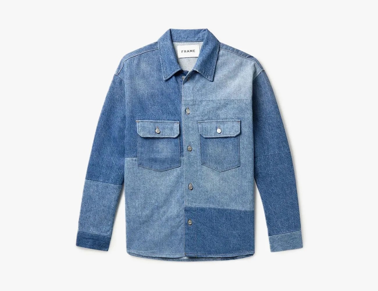 Mr Porter Patchwork Denim Shirt