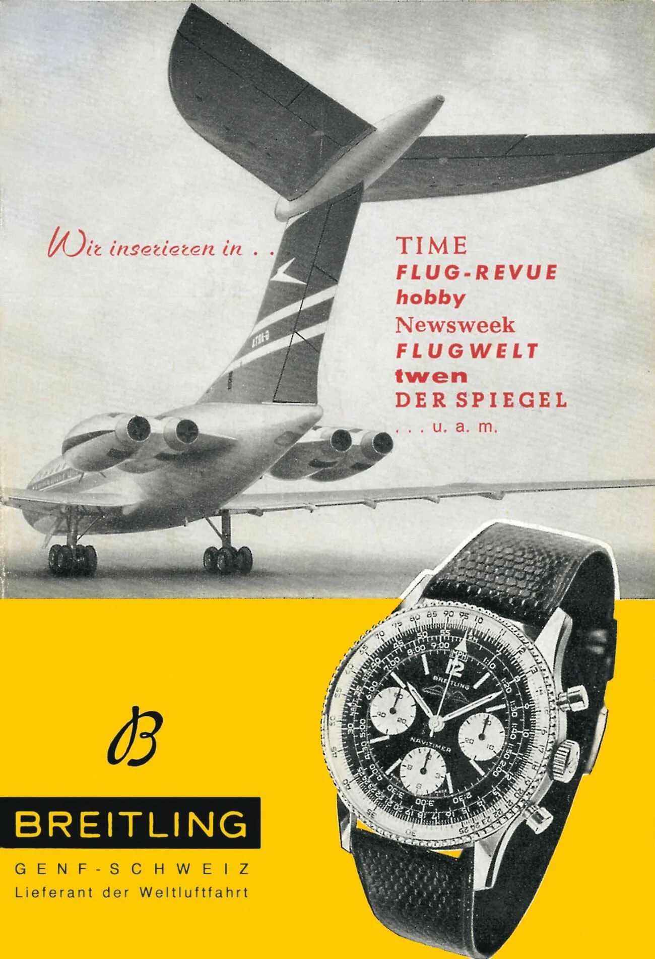 breitling navitimer watch ad