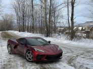 2022 chevrolet corvette stingray c8 red in winter