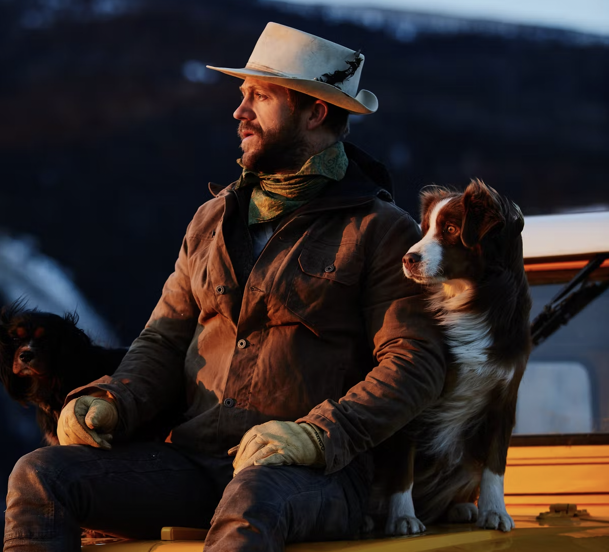 jacket and dog