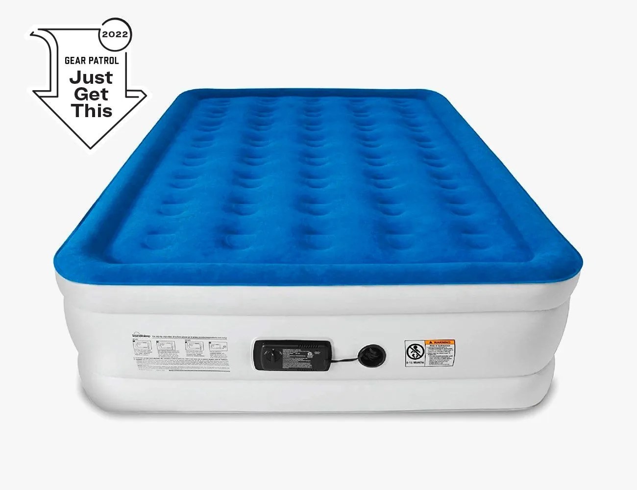 soundasleep dream series air mattress with comfortcoil technology  internal high capacity pump  queen size