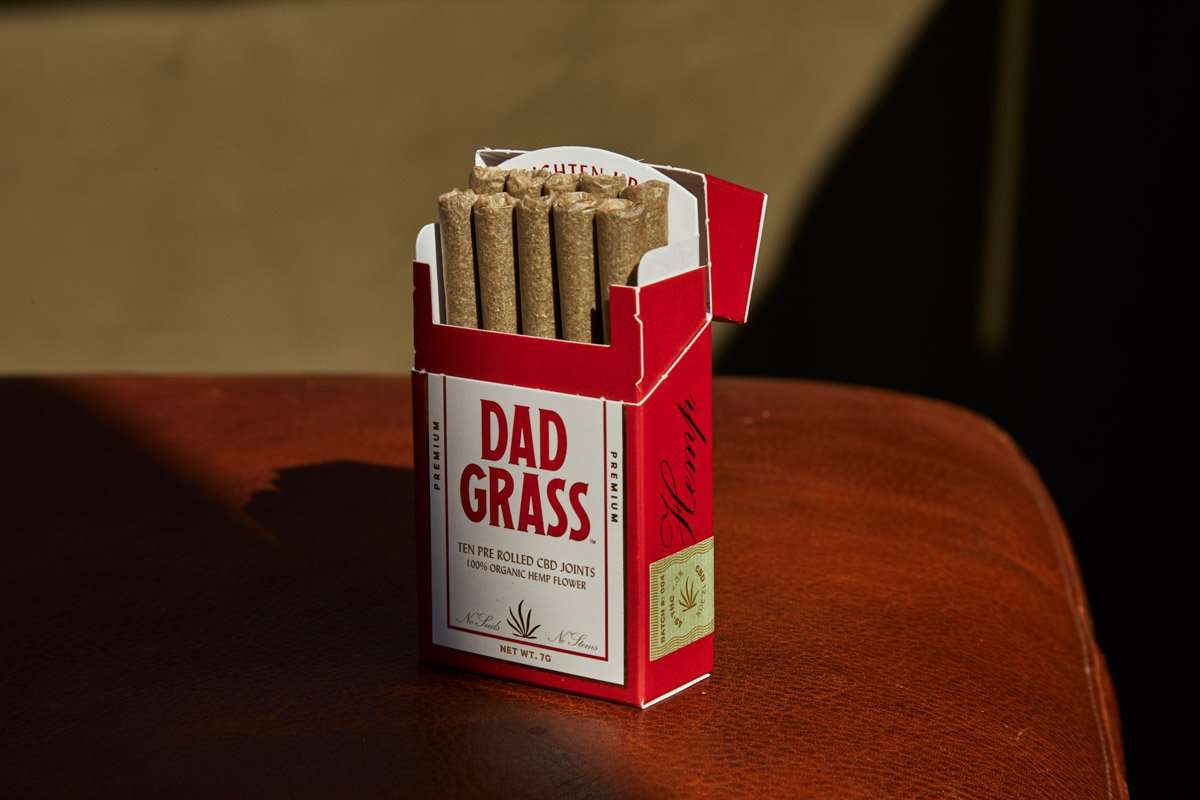 dad grass hemp cbd pre rolled joints 10 pack