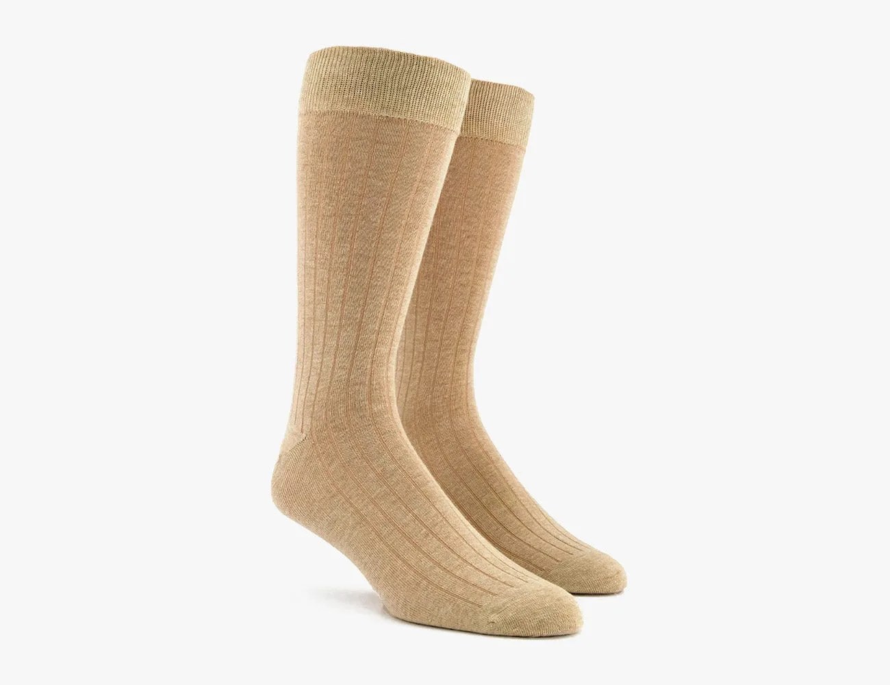 Tie Bar Wide Ribbed Dress Socks