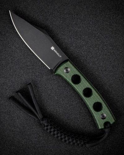 sencut waxahachie fixed blade knife natural g10 handle