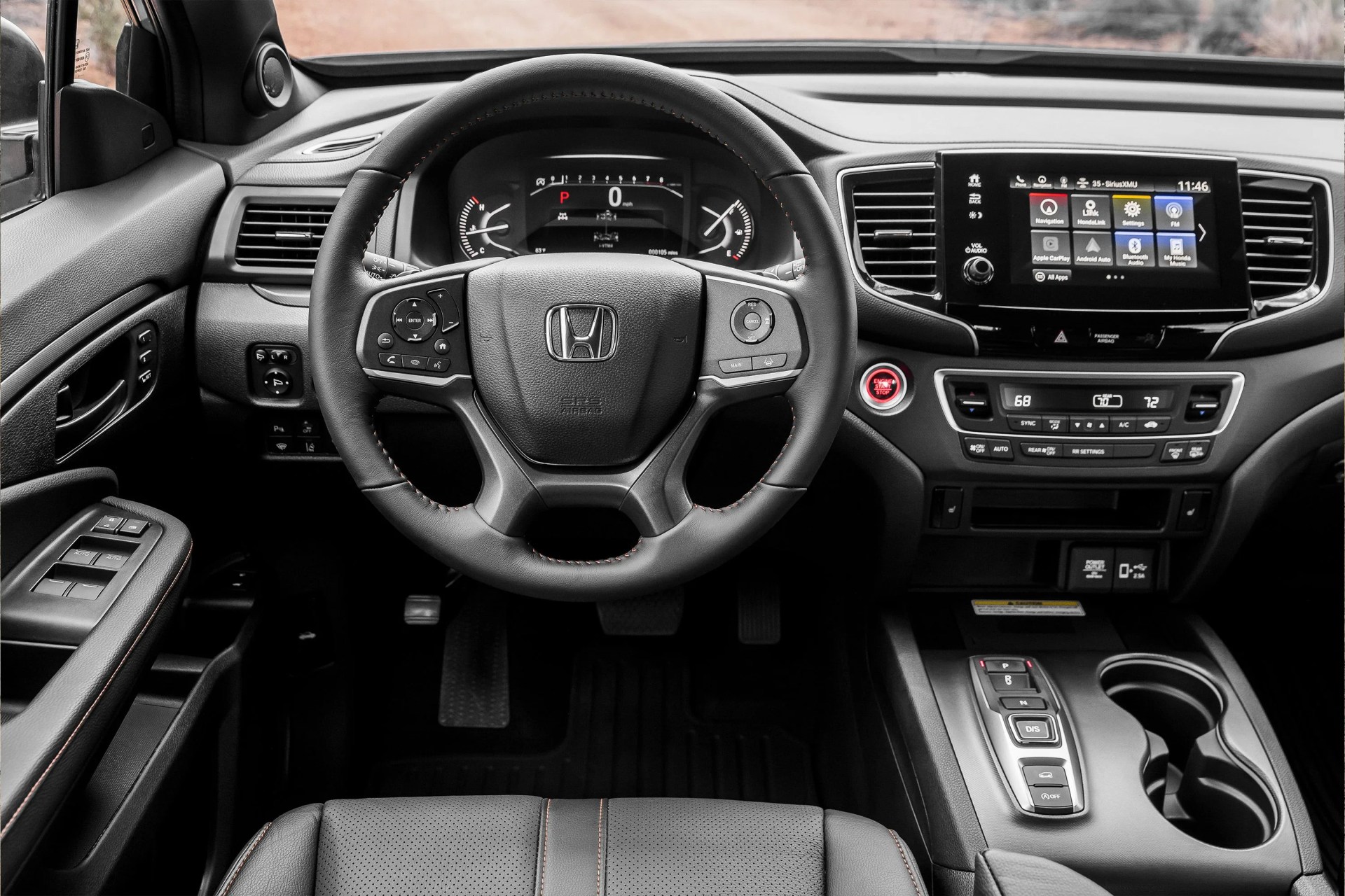2022 honda passport trailsport car interior
