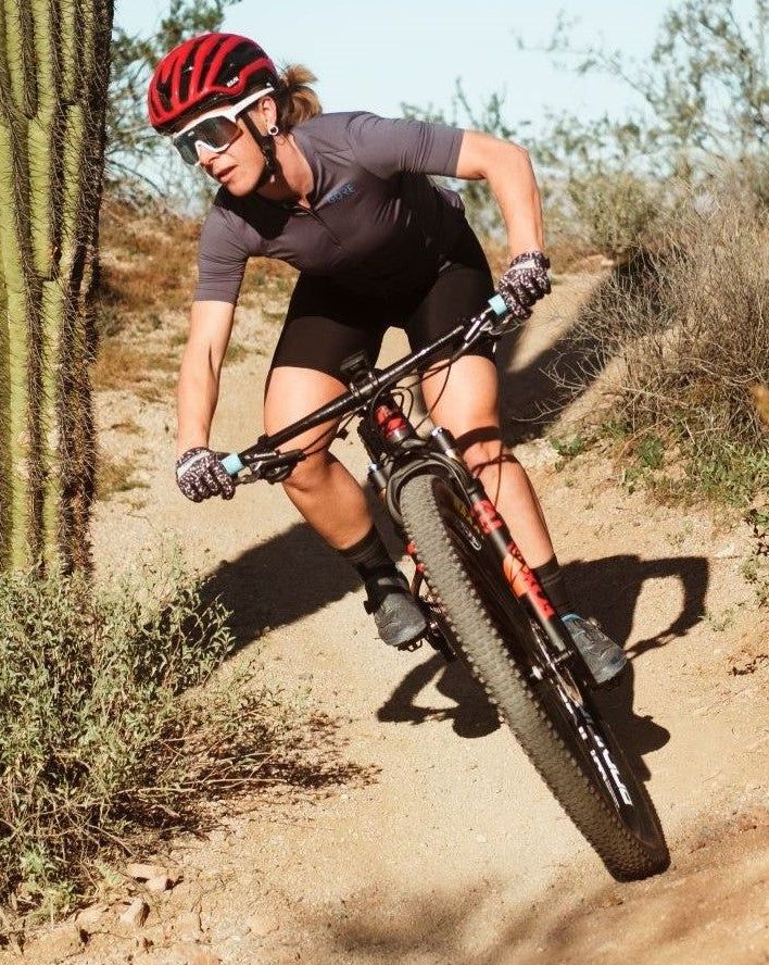 man riding pivot cycles bicycle