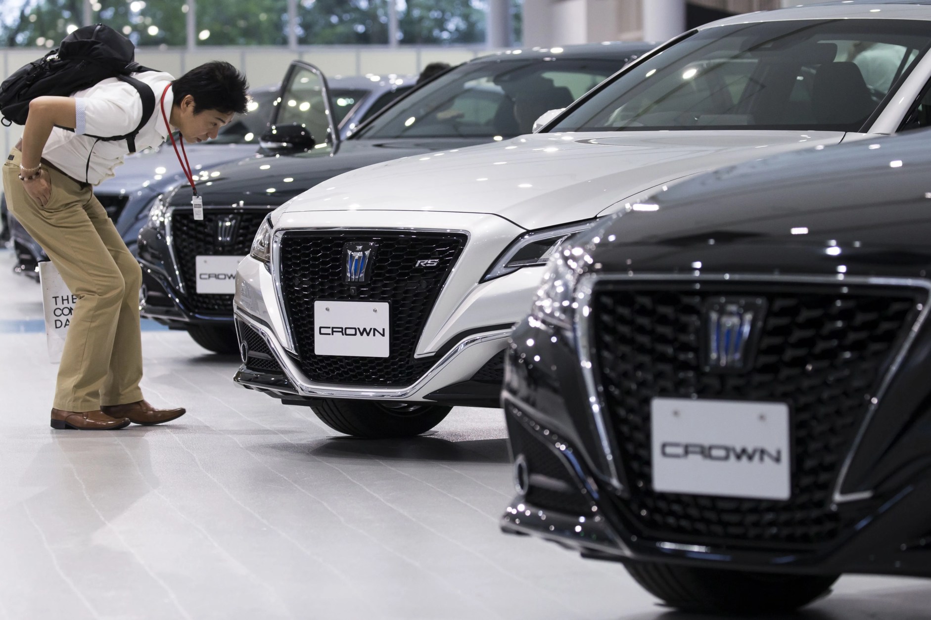 toyota president akio toyoda introduces new connected cars