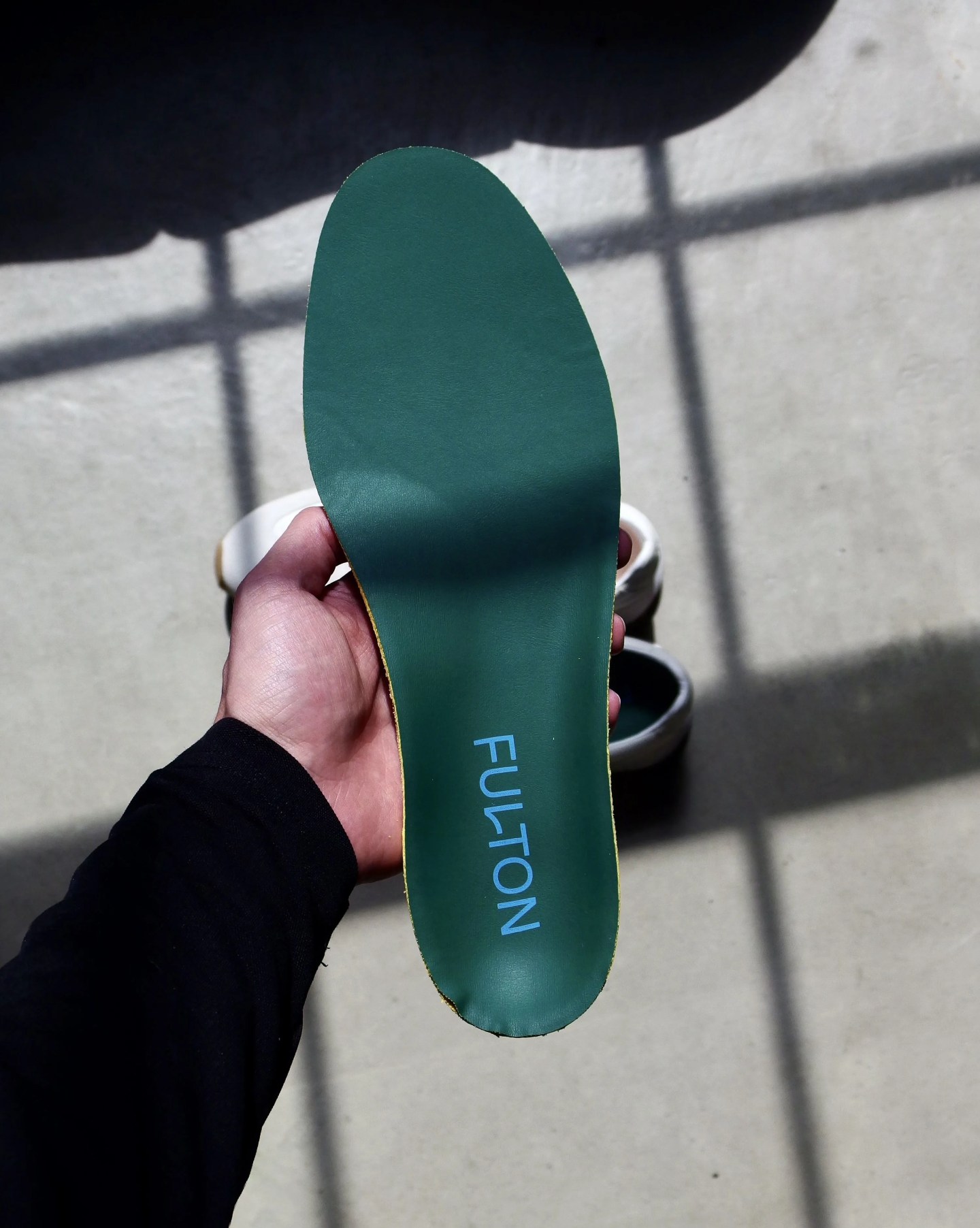 fulton insole photographed from above