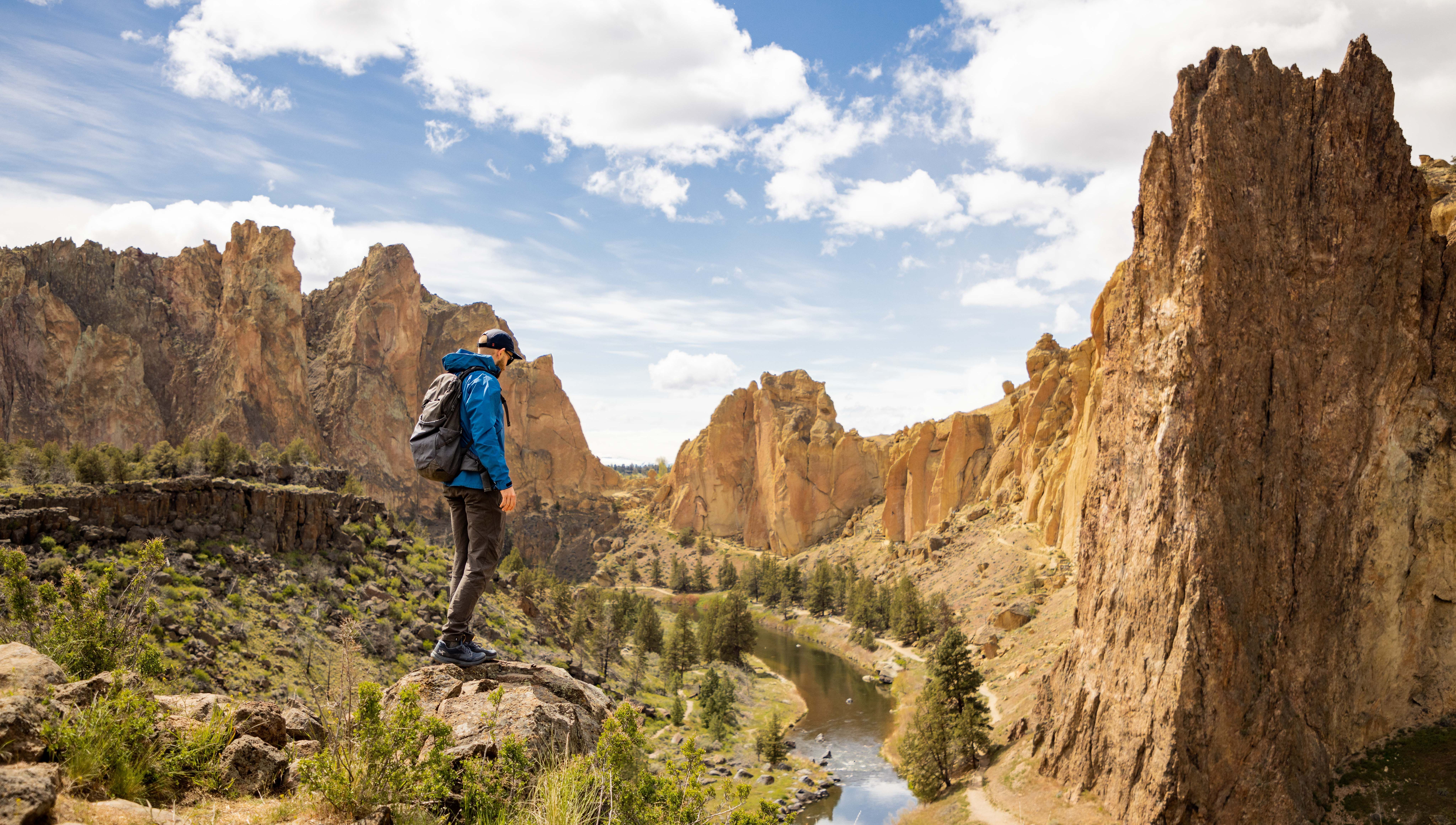 andy cochrane looking out at river and mountains