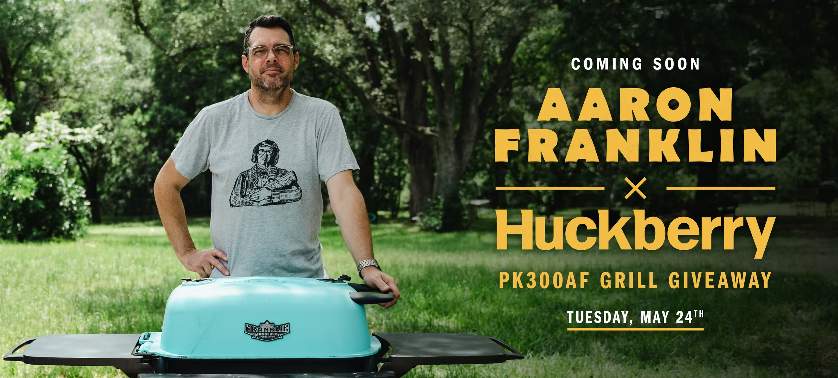 Spend $75 at Huckberry and You Could Win an Aaron Franklin PK Grill ...