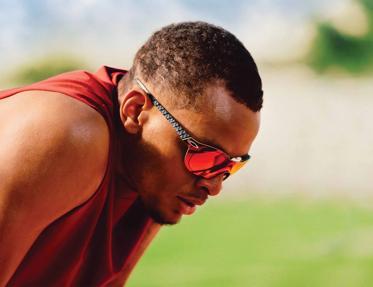 andre de grasse wearing oakley resubzero sunglasses