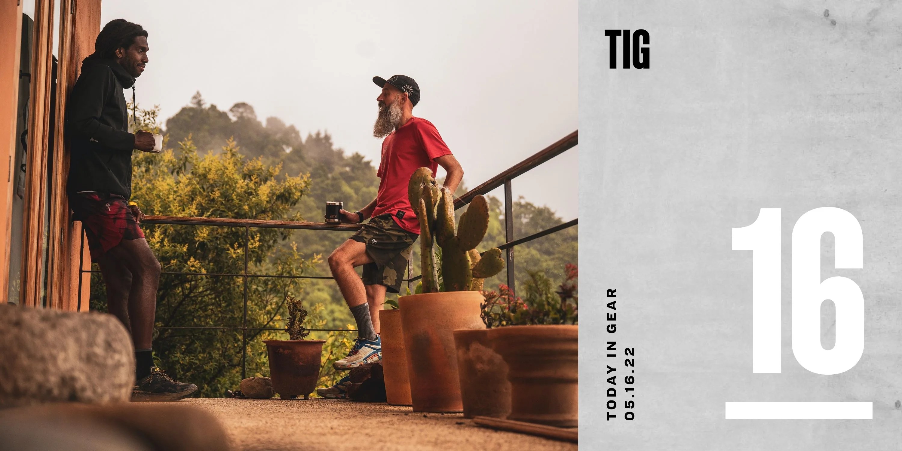 today in gear may 16 2022 two men standing wearing roark shorts