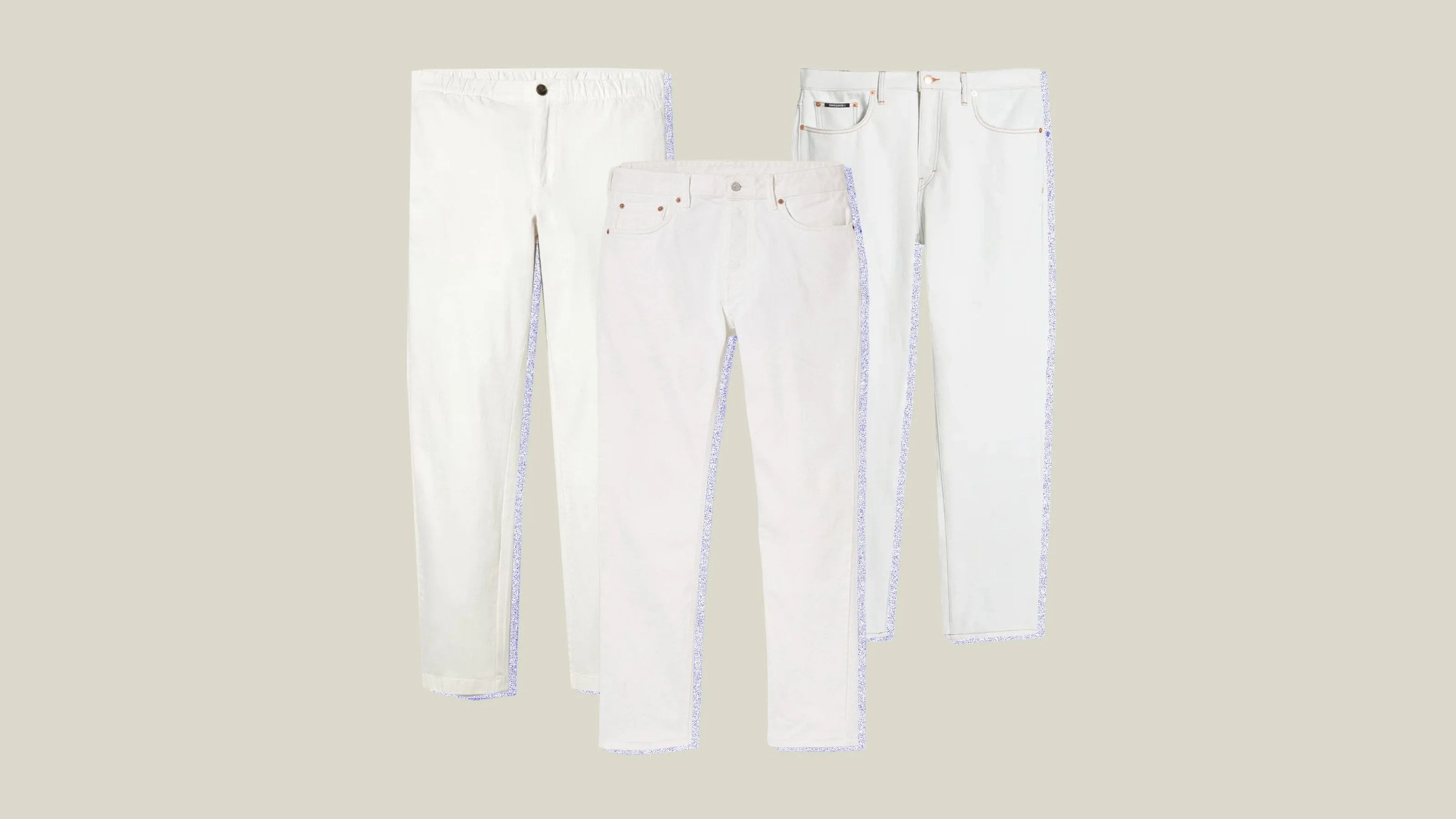 CHANEL 18P White Quilted Denim Mid Rise Jeans Zip Cuff Cotton Stretch –  Encore Resale.com