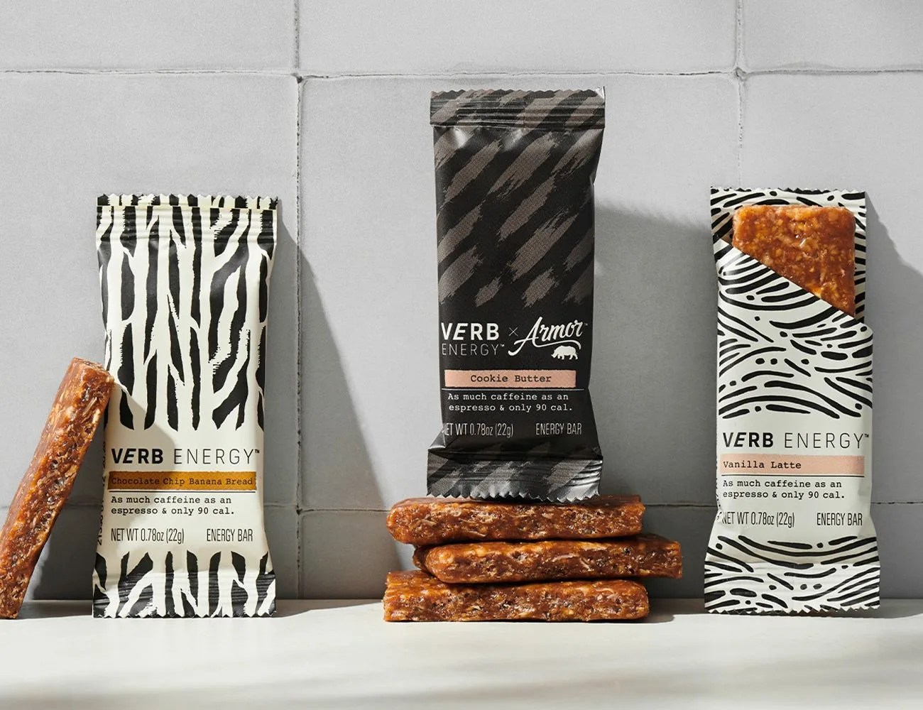 verb caffeinated snack bars