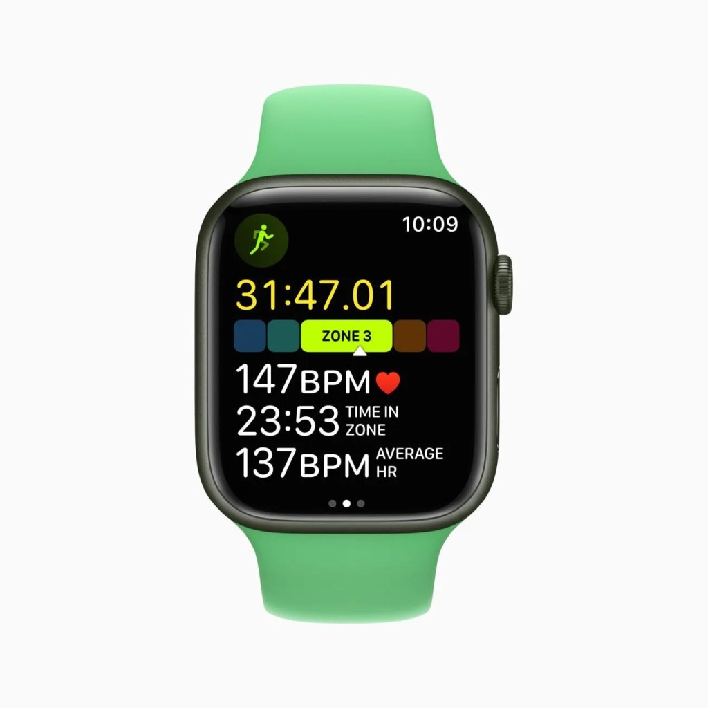 apple watch showing fitness screen