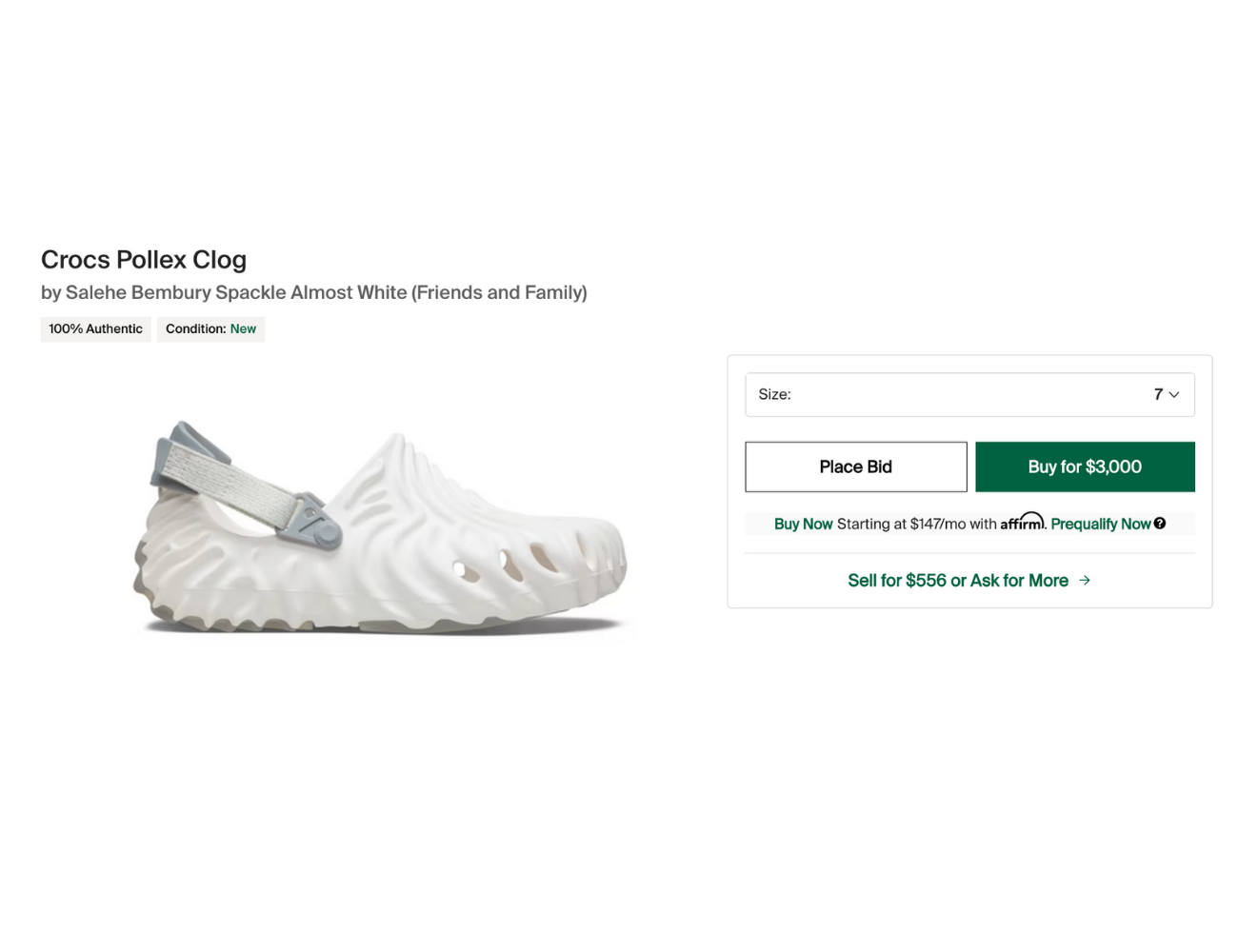pollex clog on stockx