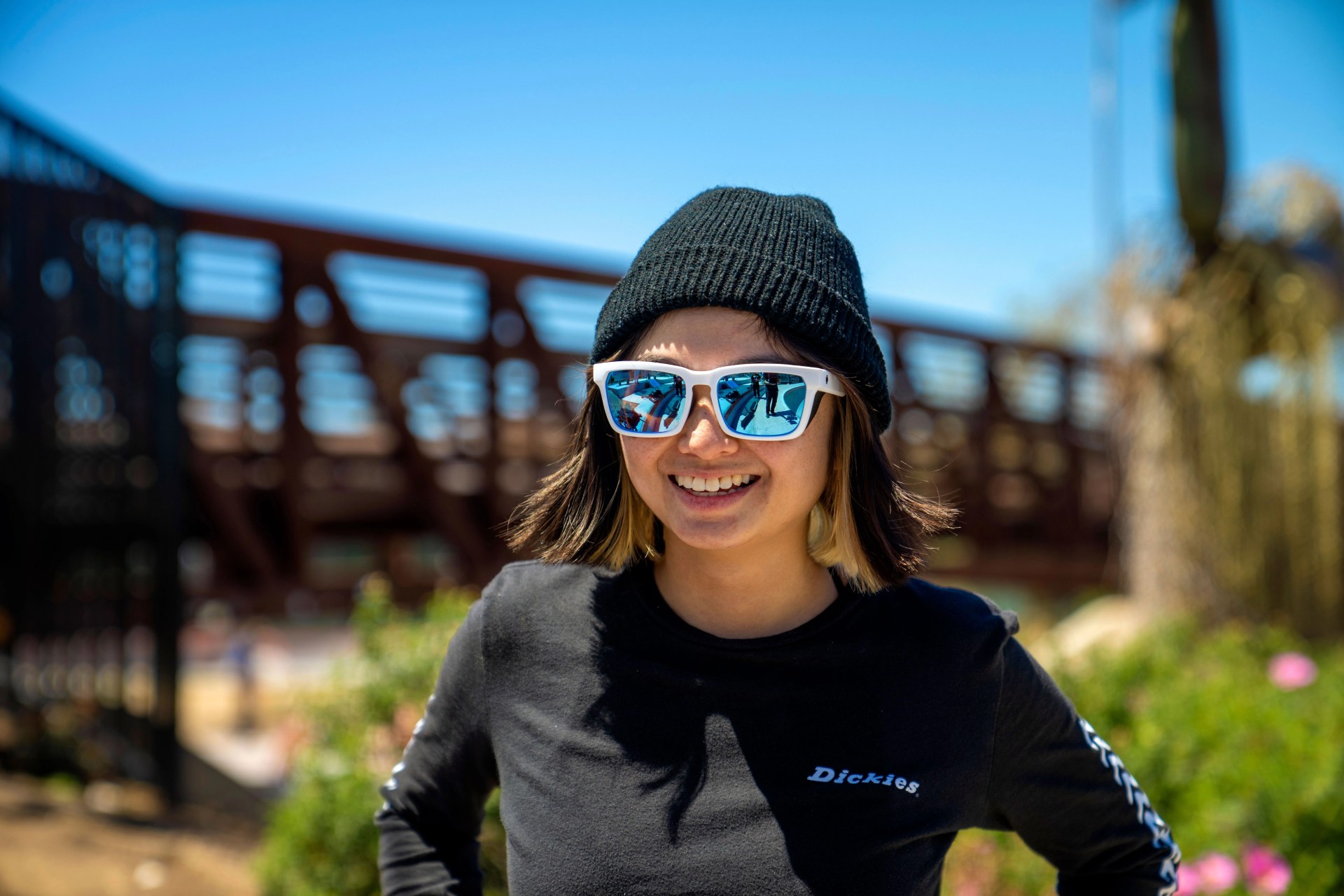 woman wearing sunglasses