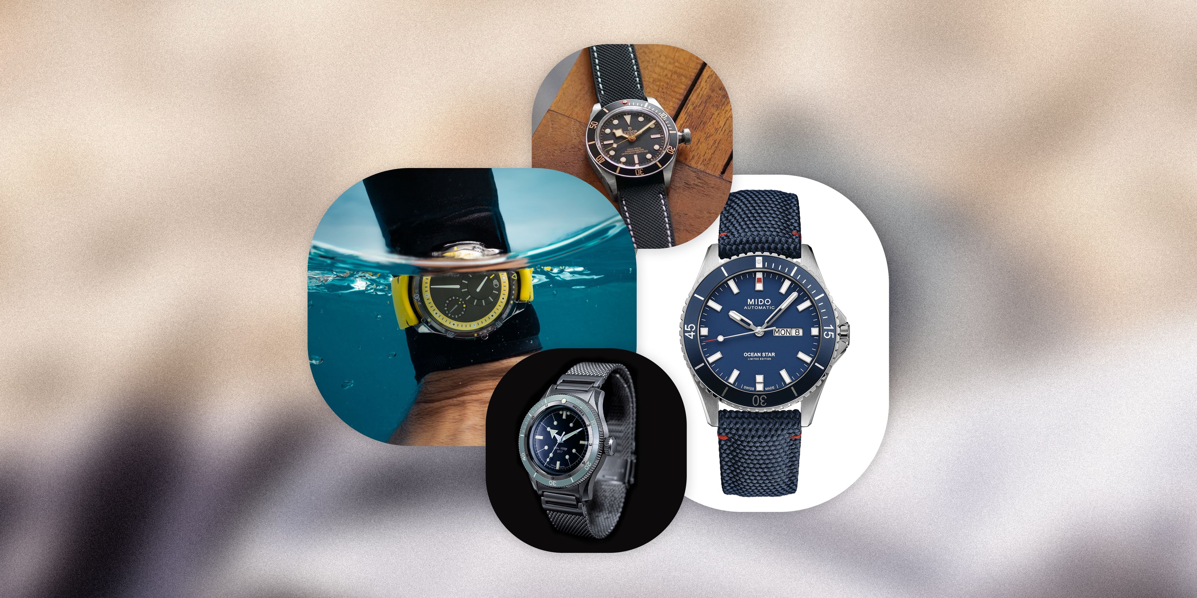 collage of different watches