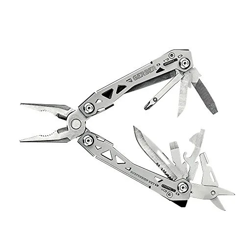 Gerber Gear 30-001364N Suspension-NXT, 15-in-1 Multitool Knife, Needle Nose Pliers Pocket Knife with Pocket Clip, EDC Gear, Steel