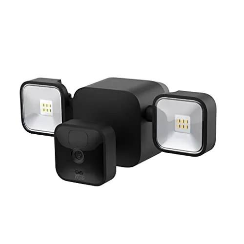 Blink Outdoor 3rd Gen + Floodlight &mdash; wireless, 2-year battery life, HD floodlight mount and smart security camera, 700 lumens, motion detection, set up in minutes - 1 camera kit (Black)