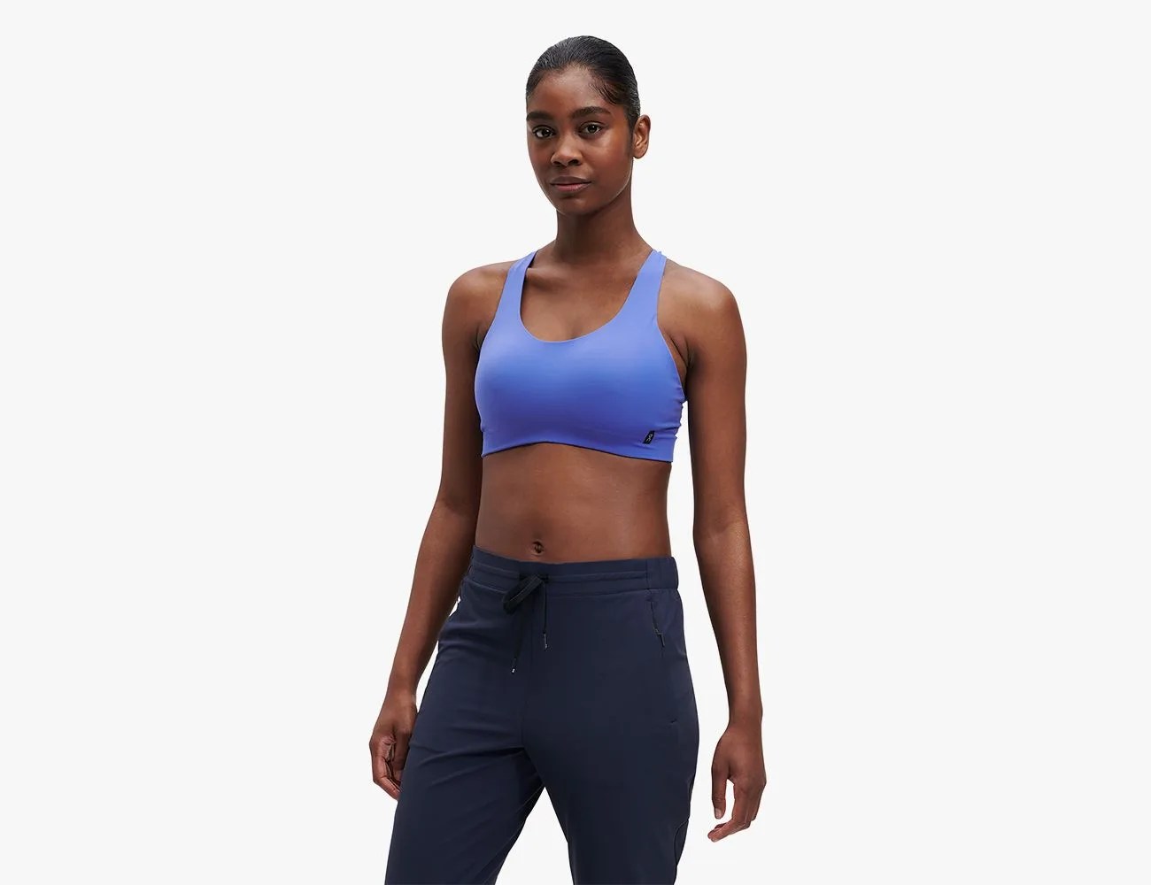 woman wearing an on sports bra