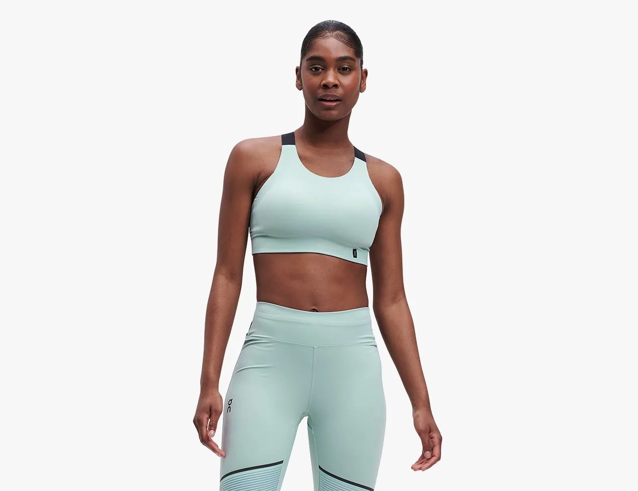 woman wearing an on sports bra