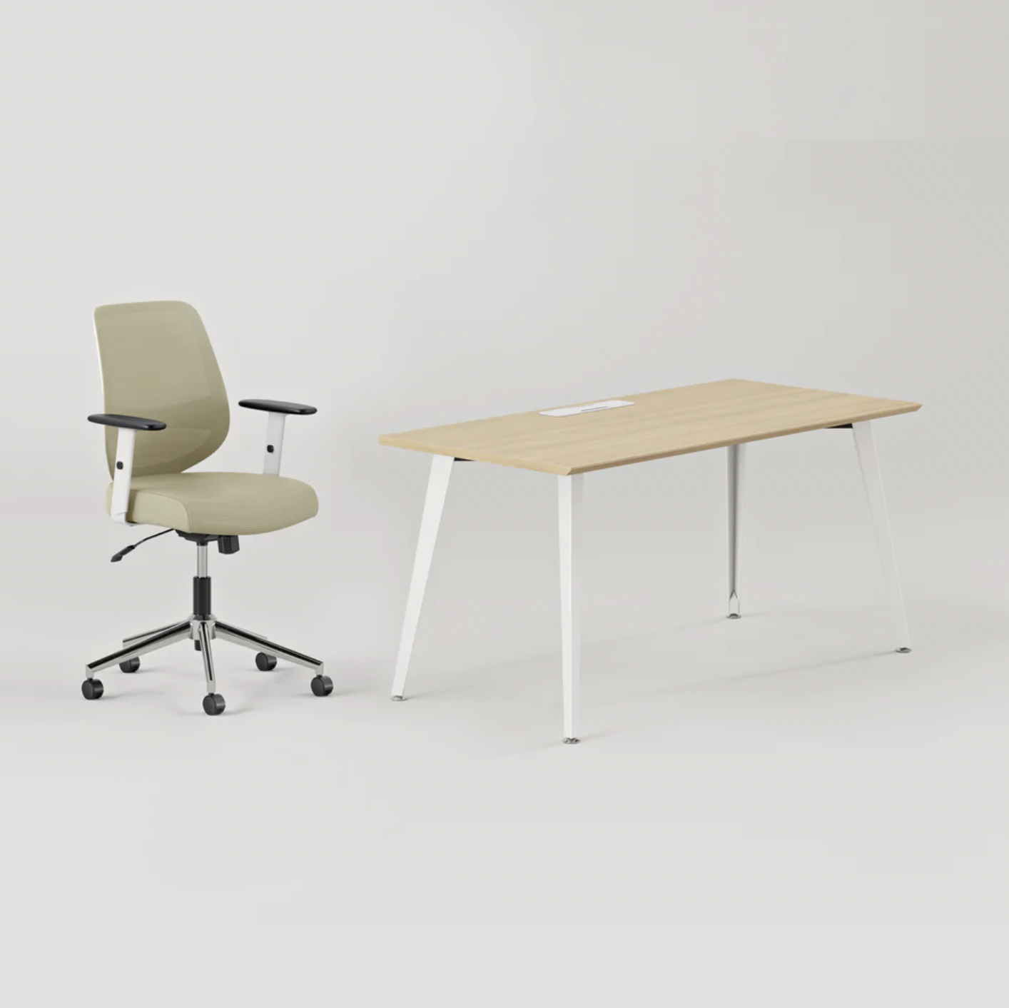 desk and chair