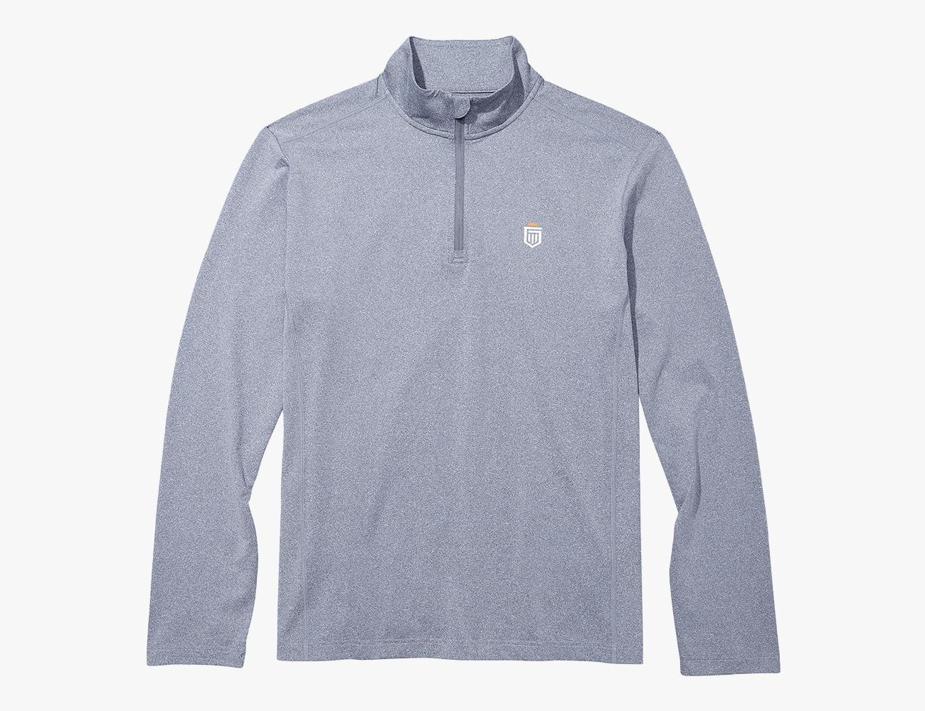 greatness wins three quarter zip shirt in grey