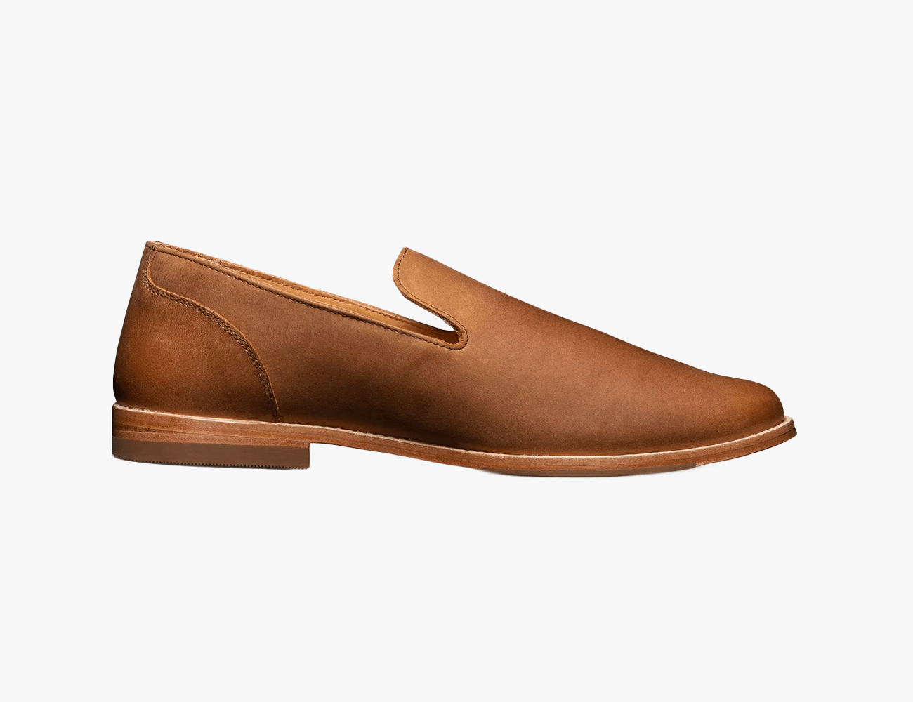 tecovas monterrey slip on shoe in butterscotch bovine colorway