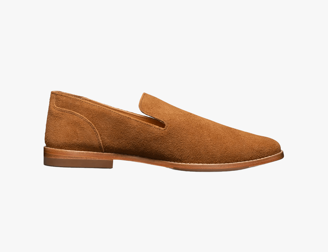 tecova monterey slip on shoe in 
honey suede colorway