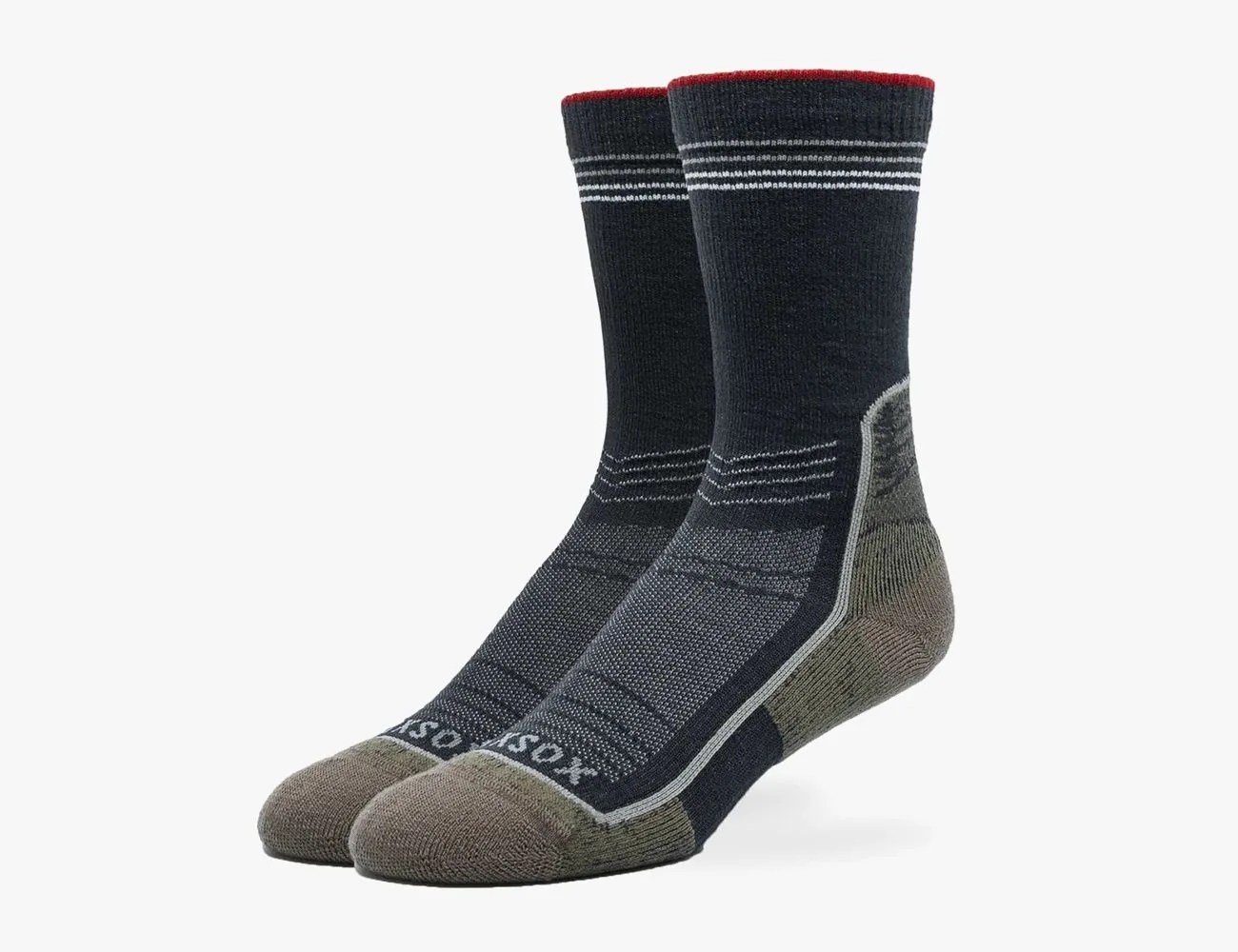 silver wool hiking socks