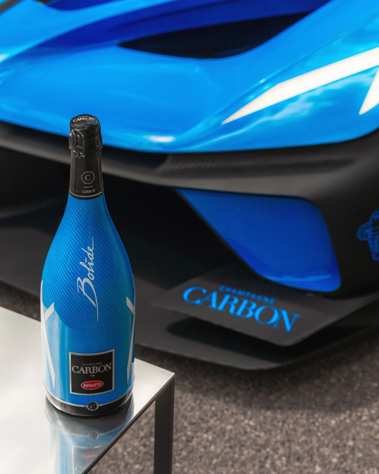 champagne carbon Ǝb 03 bolide for bugatti