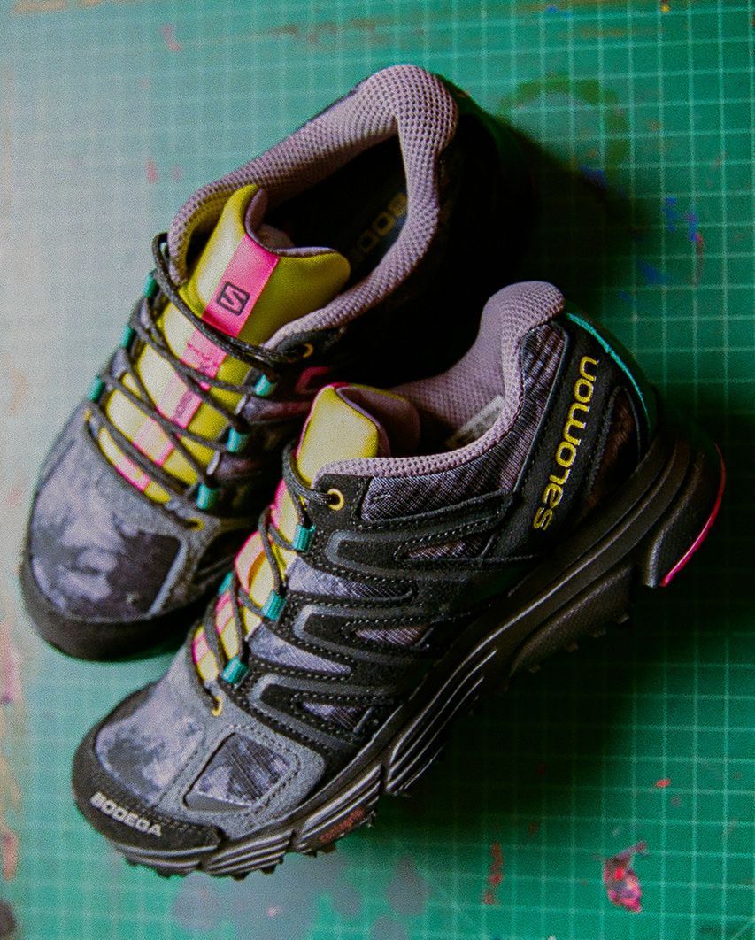 bodega's salomon x mission 4 suede full bleed sneaker